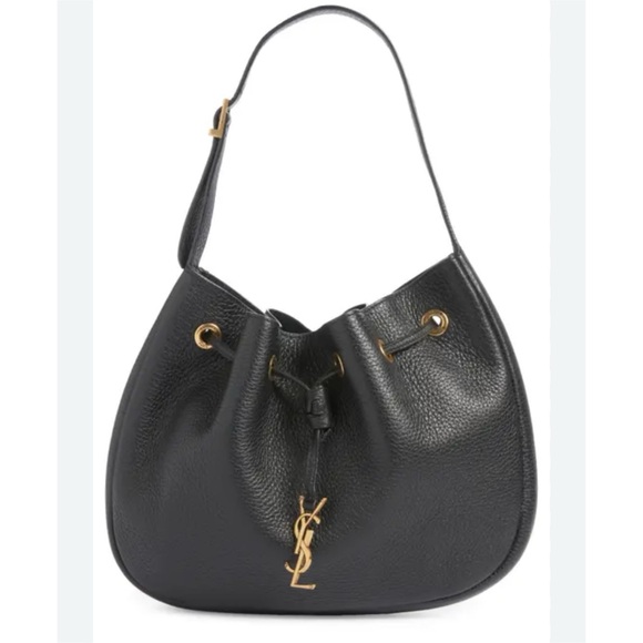 Saint Laurent Ysl Paris V11 grain leather hobo bag made in Italy - Picture 2 of 10